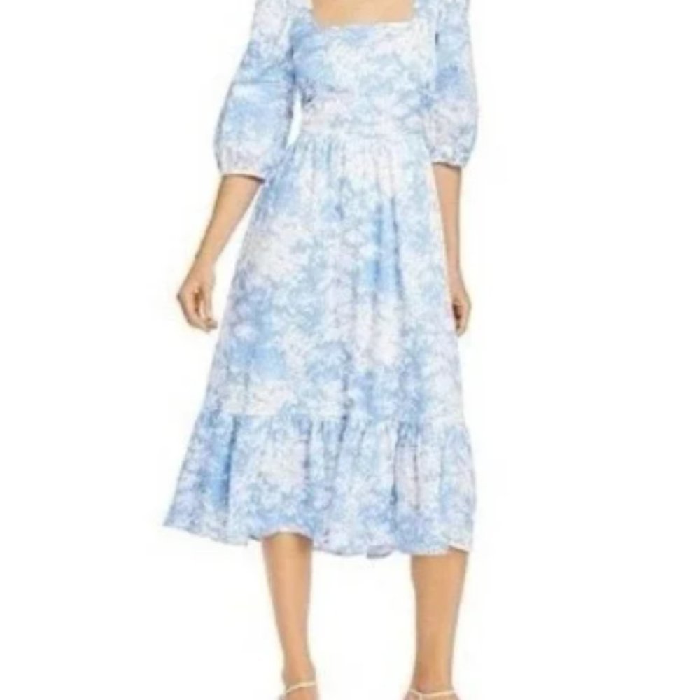 Wayf Mockingbird Cutout Midi Dress Size Small NWT - Picture 1 of 4